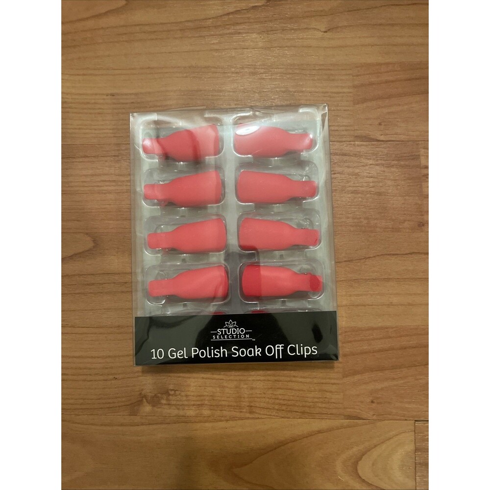 Studio Selection 10 Gel Polish Soak off Clips Pink